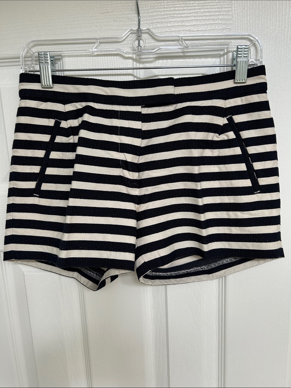 J. Crew Navy & White Striped Women’s Shorts